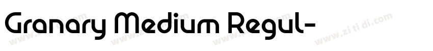 Granary Medium Regul字体转换